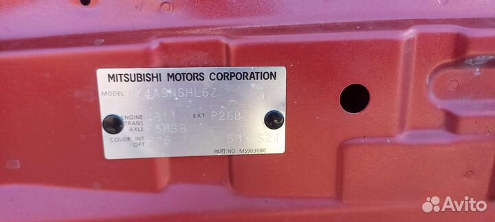 Капот lancer 10