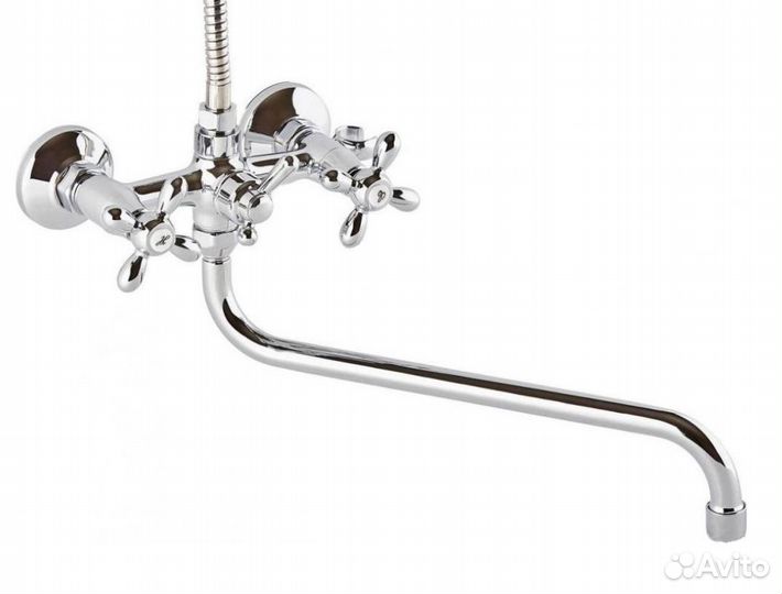 Смеситель для ванны Lemen LD-2111A, двухвентильный