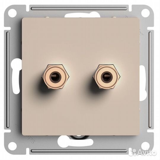 Аудиорозетка двойная Schneider Electric AtlasDesig