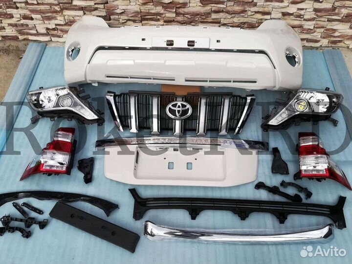 Рестайлинг Pradо 150 в 13-2017 год Белый