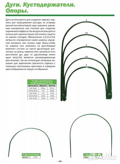 Опоры для растений, дуги, кустодержатели, подпорки