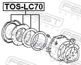 Ремкомплект сальников поворотного кулака TOS-LC70