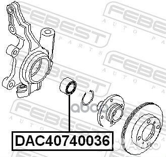 DAC40740036 подшипник ступ. перNissan Sunny N1