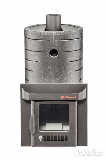 Дровяная банная печь «Ферингер» Мини в кожухе