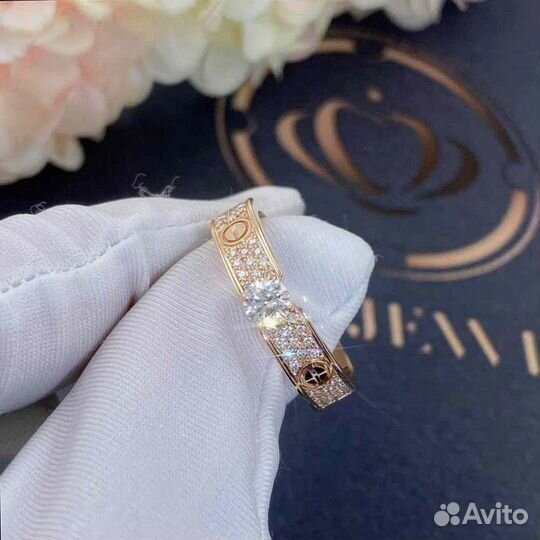 Cartier Love Solitaire Розовое золото