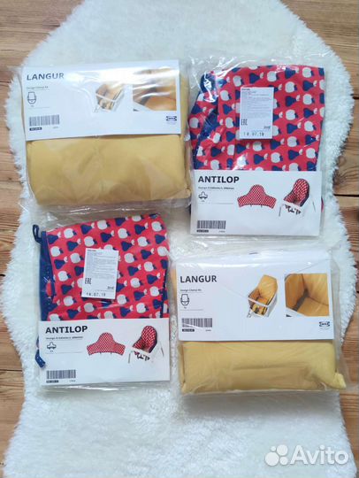 Икея Лангур чехол вкладыш, Antilop чехол синий