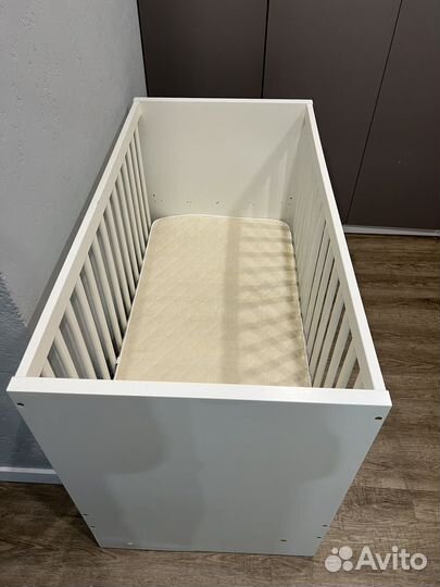 Детская кроватка 120х60 с ящиками