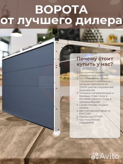 Автоматические Гаражные Ворота ral 9006 2.4 * 2,1