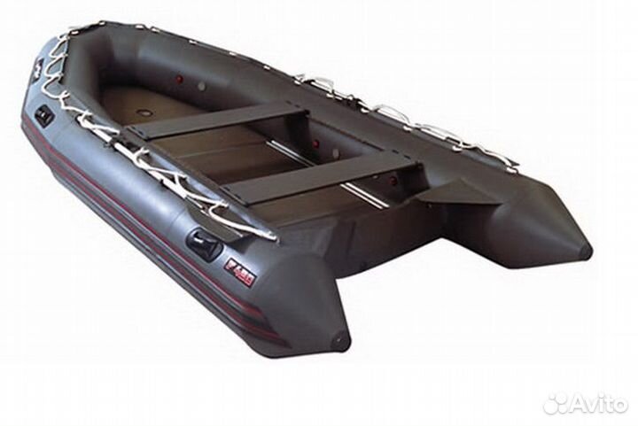 Лодка Фаворит F-420; серая