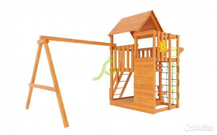 Детская площадка для дачи Крафт Pro (окрашенная)