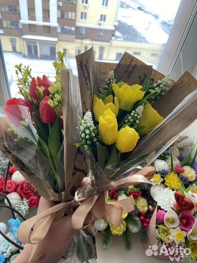 Тюльпаны к 8 марта букет
