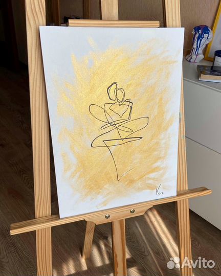 Картина акрилом на холсте