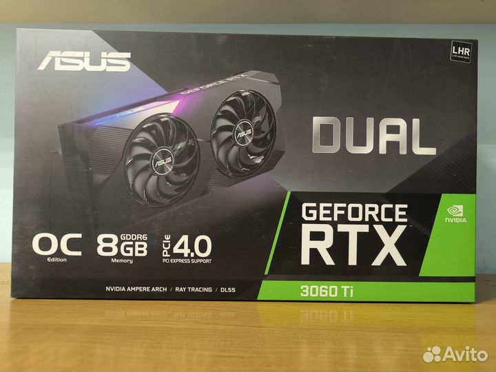 Видеокарта asus Dual GeForce RTX 3060 Ti V2 OC