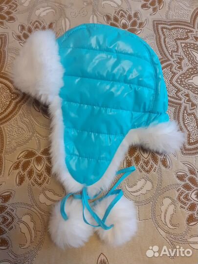 Шапка р.52 ушанка зимняя (Россия) сост.новой