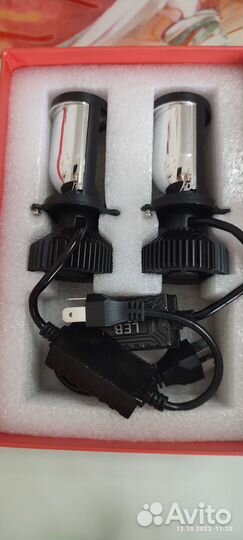 Лампы Bi led линзы h4 для фар
