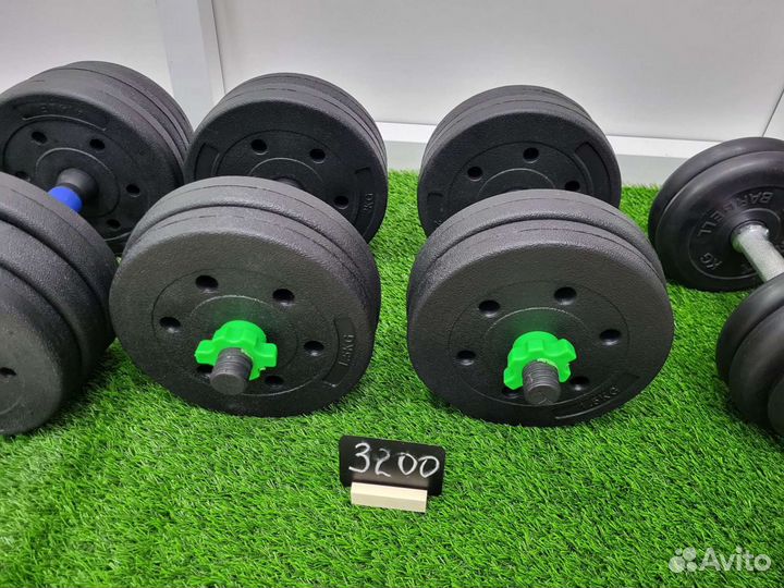 Гантели, пара по 7.5кг, 10кг, 12.5кг