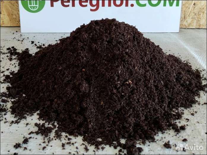 Торф, конский перегной и почва - смесь 25 литров