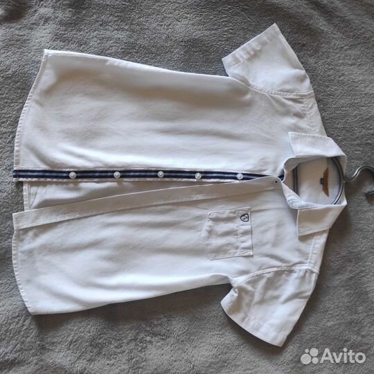 Рубашка с коротким рукавом р.128