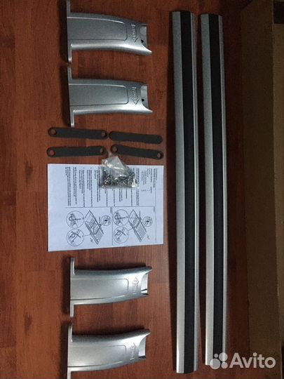 Поперечины на рейлинги Chevrolet Tahoe (серебро)