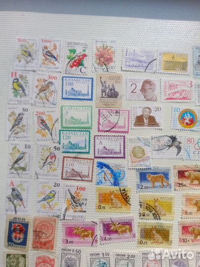 Почтовые марки 80 штук одним лотом