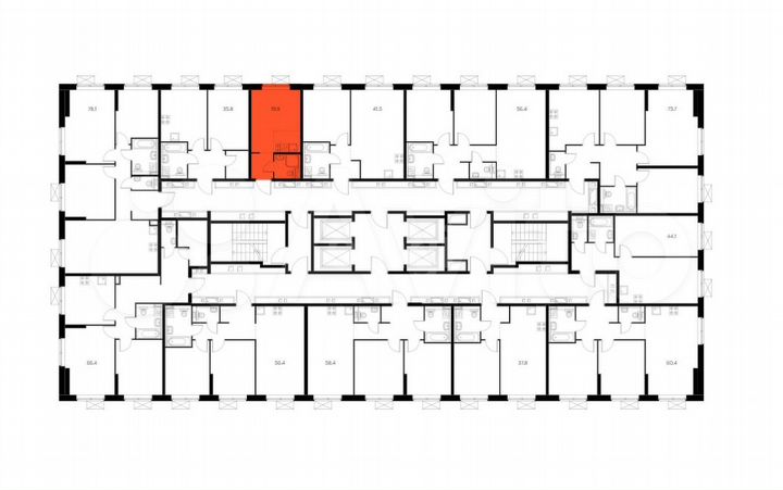 Квартира-студия, 20 м², 13/33 эт.