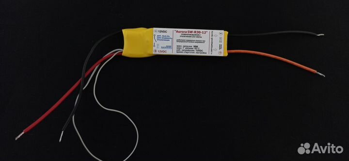 Устройство плавного включения/отключения LED-ленты, Aurora SW-R30-12, 12VDC, max нагрузка 30W
