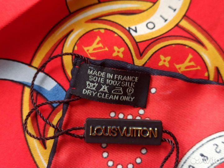 Платок Шелковый Louis Vuitton ручная подгибка