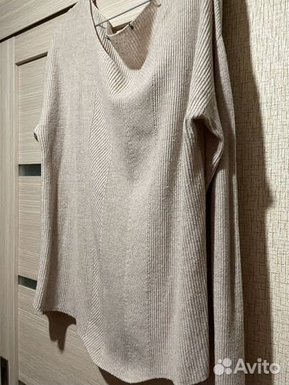 Свитер женский классный шерсть 50-56 оверсайз