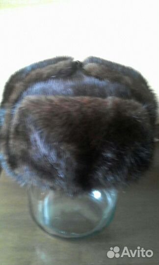 Мужская шапка из норки и воротники из натурального