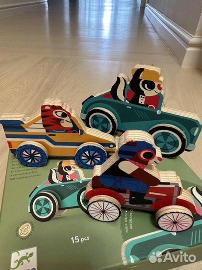 Развивающая игра Машинки-застежки