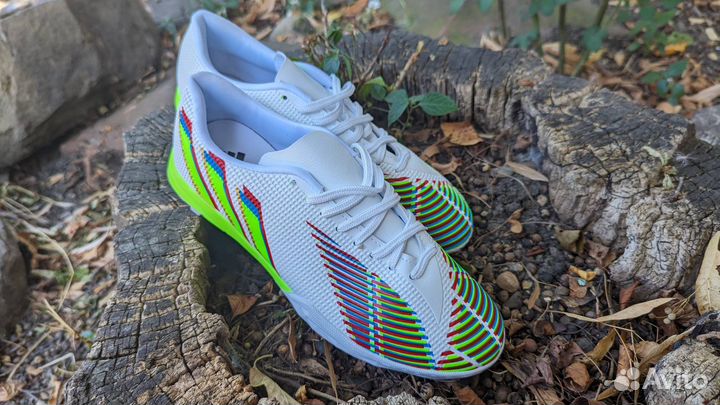 Сороконожки Adidas Predator черные и белые 41-45р