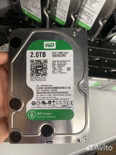 Жесткие диски HDD WD green 1 и 2 TB