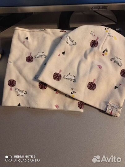 Шапка+снуд р. 48-50