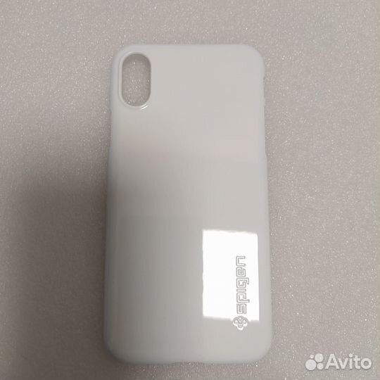 Чехол Spigen для iPhone X Thin Fit белый
