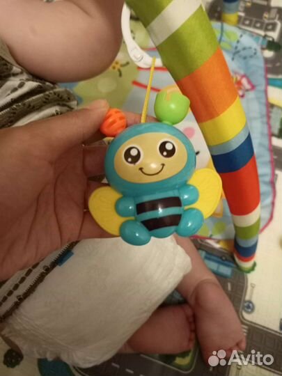 Развивающий коврик и пакет с игрушками