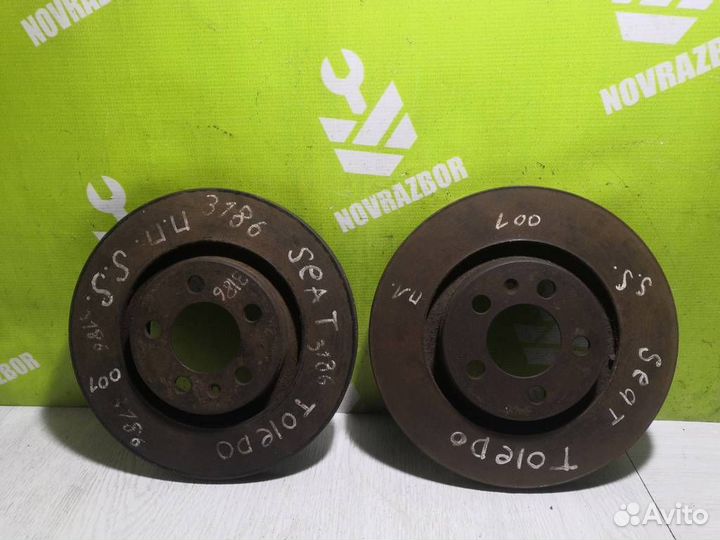 Диск тормозной передний вентилируемый Сеат Толед