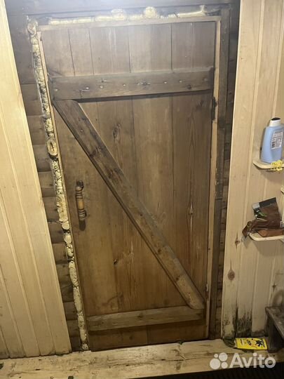 Дверь в баню массив