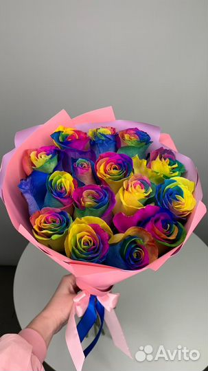 Радужные Розы Москва