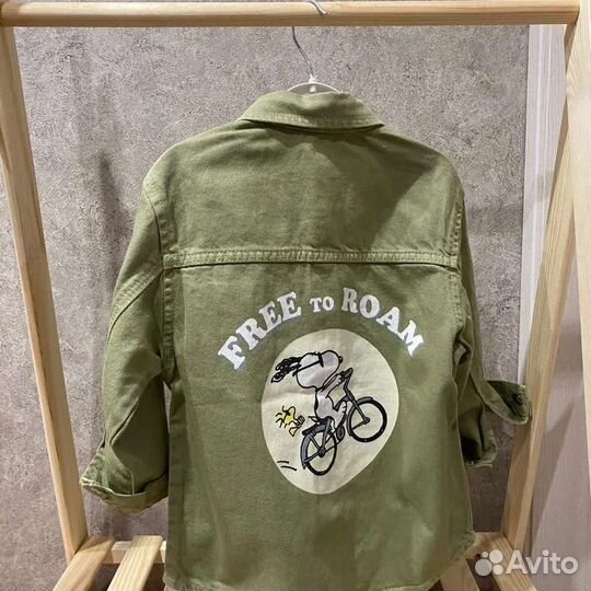 Джинсовая рубашка zara детская