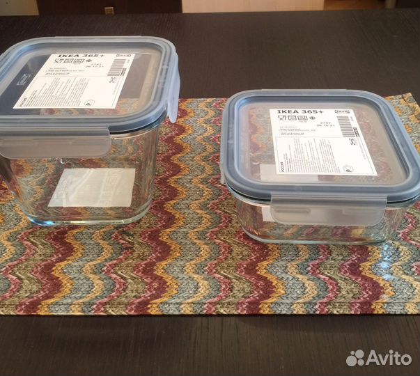 Контейнер 1.2 и 0.6 Икеа новые стекло