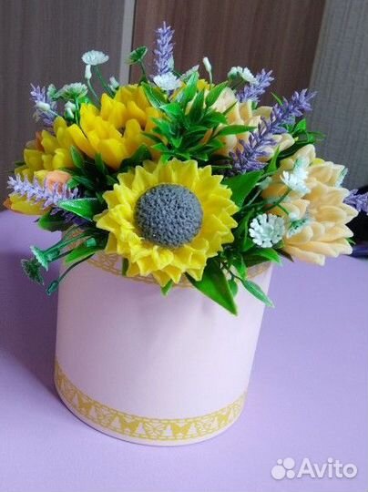 Букет цветов из мыла