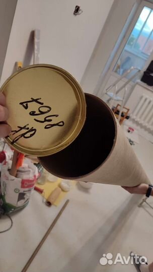 Бумажный тубус 2,7м * 0,12м упаковка