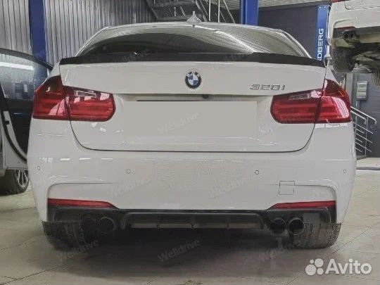 Губа задняя BMW 3 F30 M-Performance глянцевый 4 тр