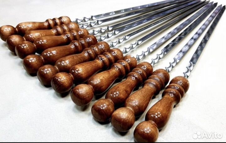 Шампура с деревянной ручкой