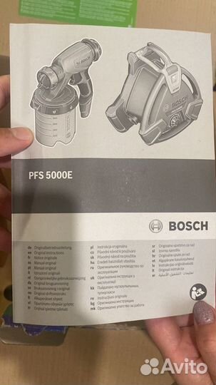 Краскопульт bosch pfs 5000e