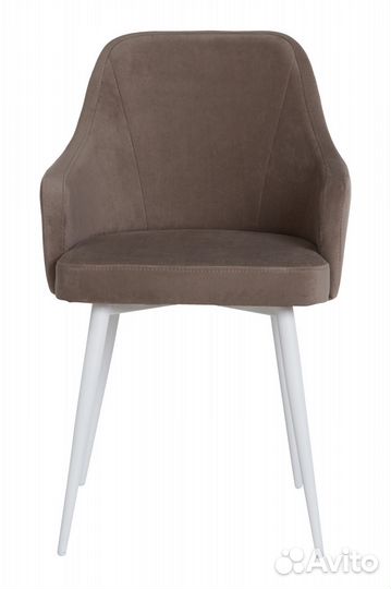 Стул камелия белый/тк. Десерт 05 латте