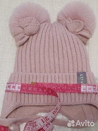 Зимняя шапка на девочку 42