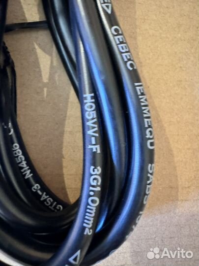 Кабель питания CEE 7/7 - IEC C13, 3метра, черный