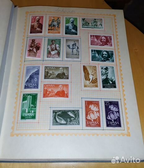 Испанские марки в 3-х кляссерах (читайте описание)