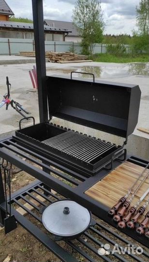 Мангал С крышей В стиле лофт